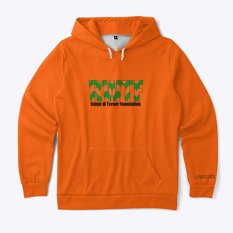 ALL OVER PRINT ORANGE AND GREEN HOODIE 