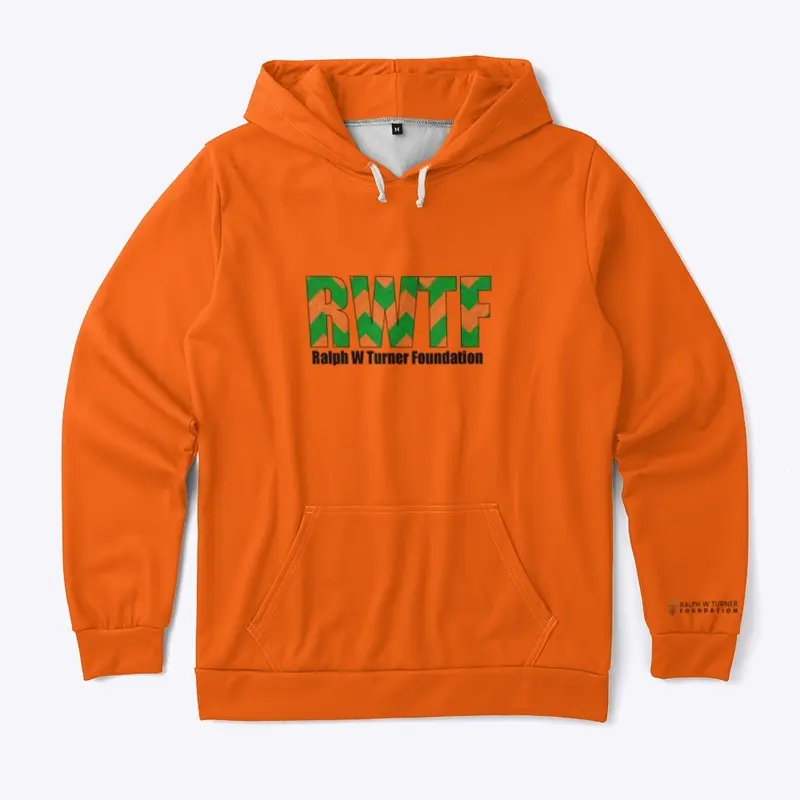 ALL OVER PRINT ORANGE AND GREEN HOODIE 